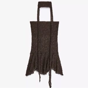 Zara lace tube top with scarf